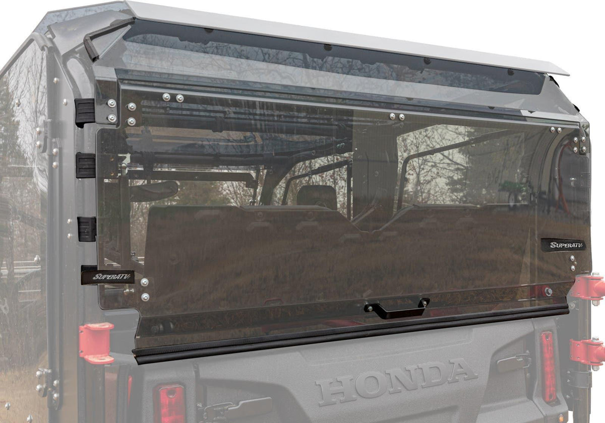 SuperATV Rear Flip Windshield for Honda Pioneer 1000-5