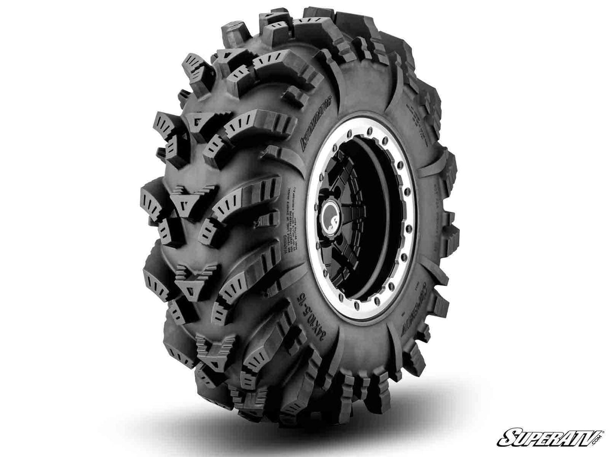 SuperATV Intimidator Tires 34x10.5x14 on 15in. Healy Lock Series Wheels 4/137 Pattern - image 2