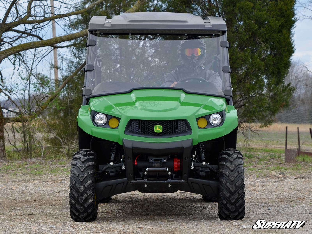 SuperATV Scratch-Resistant Full Windshield for John Deere Gator XUV - image 2