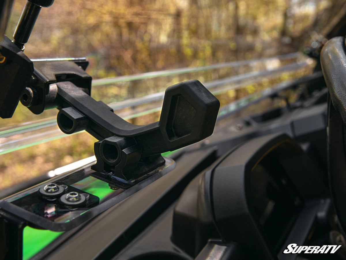 SuperATV Scratch-Resistant Flip Windshield for John Deere Gator XUV 835 - image 3