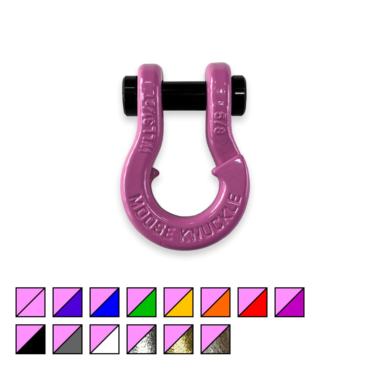 Jowl SxS Recovery Pink Split Shackle 5/8 - Rad UTV Parts