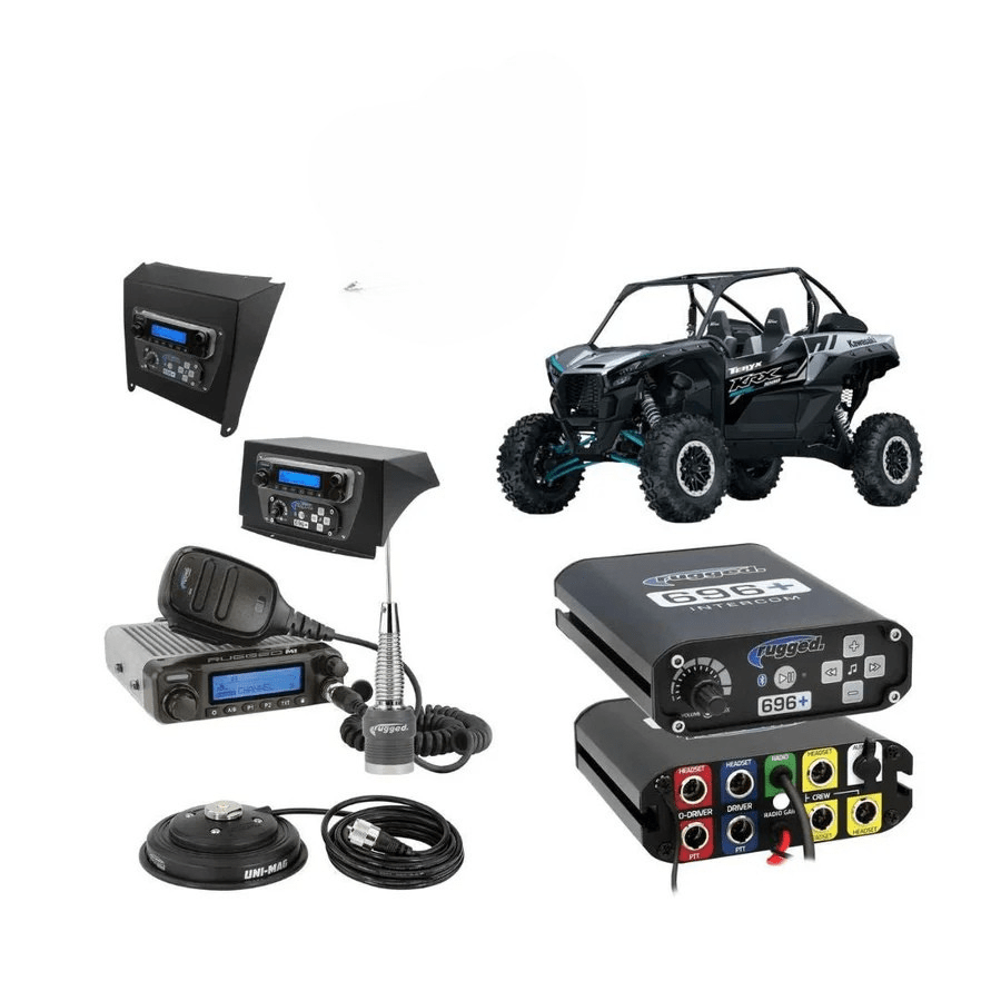 Kawasaki KRX 1000 Complete Communication Kit | Rugged Radio - Rad UTV Parts