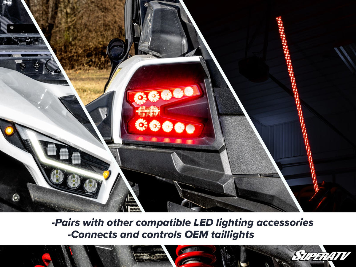SuperATV Deluxe Self-Canceling Turn Signal Kit for Kawasaki Teryx KRX 1000 - image 2
