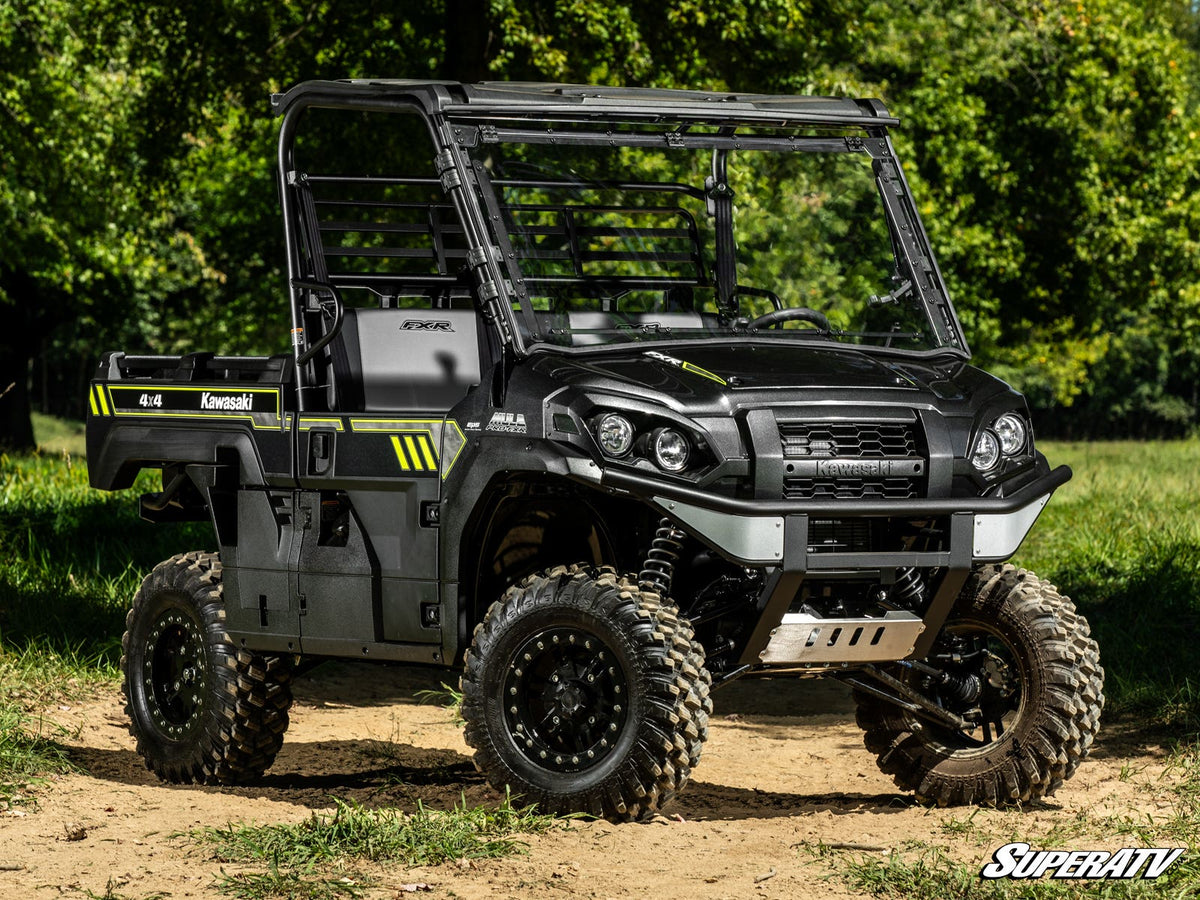 SuperATV Scratch Resistant Flip Windshield for Kawasaki Mule Pro - image 16