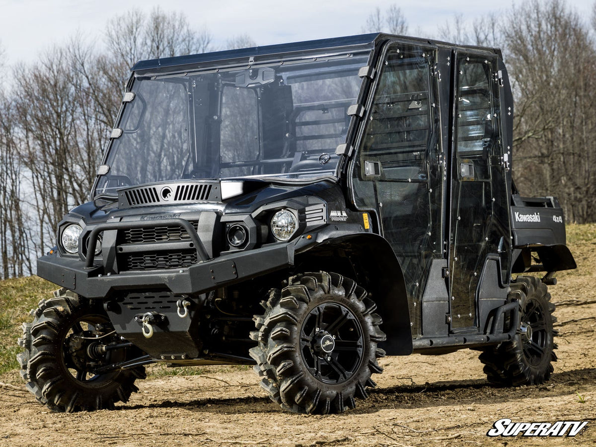 SuperATV Scratch-Resistant Full Windshield for Kawasaki Mule Pro - image 2