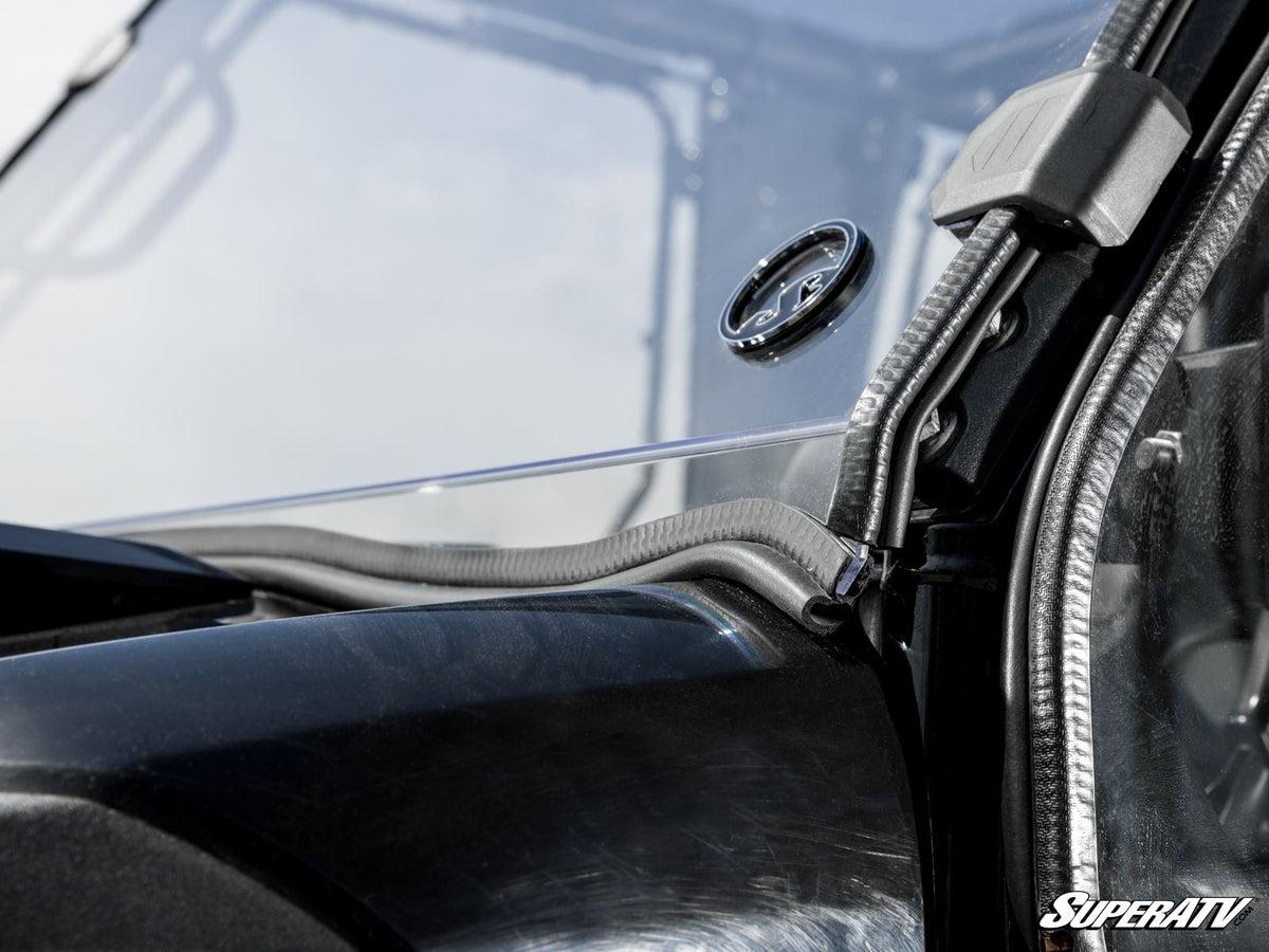 SuperATV Scratch-Resistant Full Windshield for Kawasaki Mule Pro - image 6