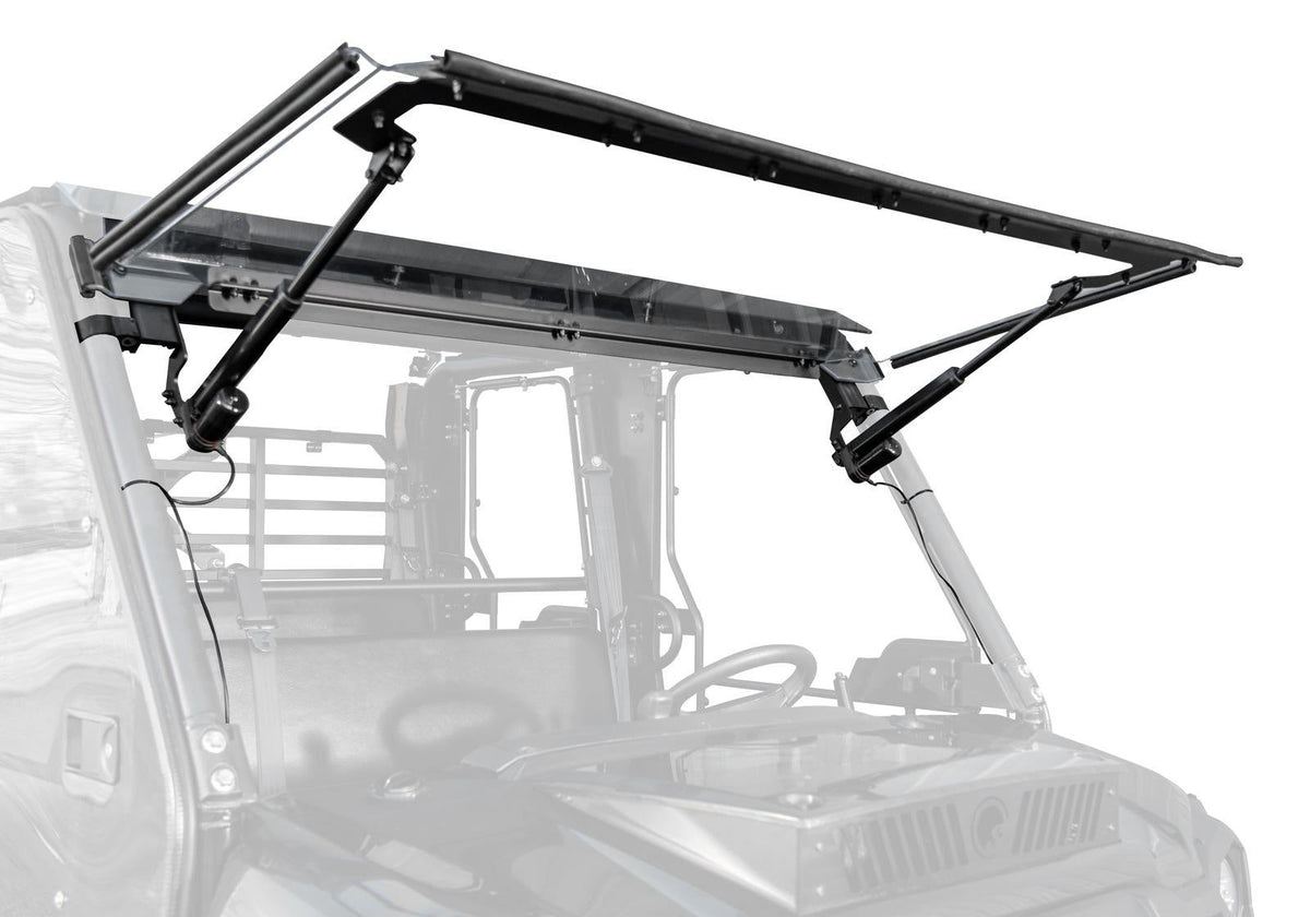 SuperATV MaxDrive Power Flip Windshield for Kawasaki Mule Pro