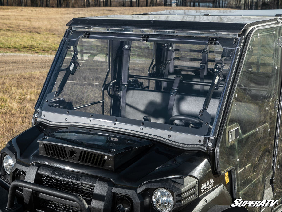 SuperATV MaxDrive Power Flip Windshield for Kawasaki Mule Pro - image 2