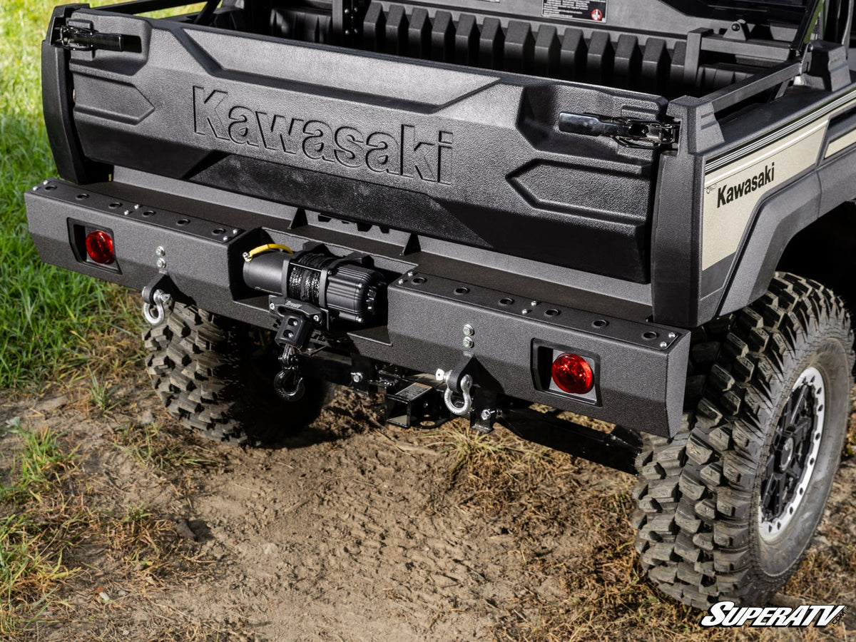 SuperATV Winch Ready Rear Bumper for Kawasaki Mule Pro - image 5
