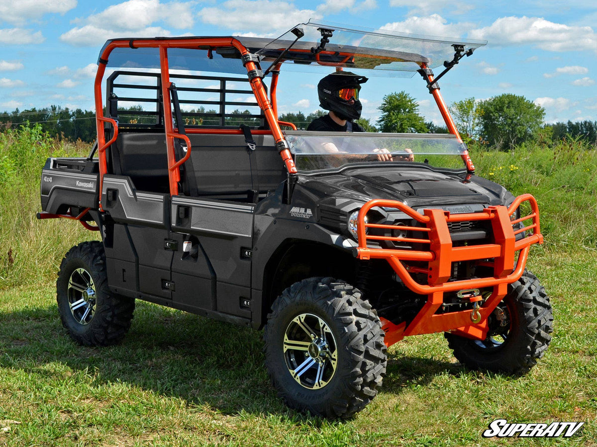 SuperATV Scratch Resistant Flip Windshield for Kawasaki Mule Pro - image 8