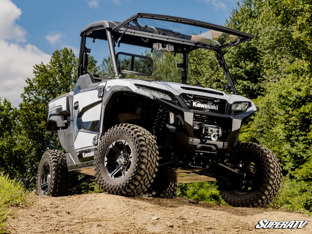 SuperATV Scratch-Resistant Flip Windshield for Kawasaki Ridge - image 6