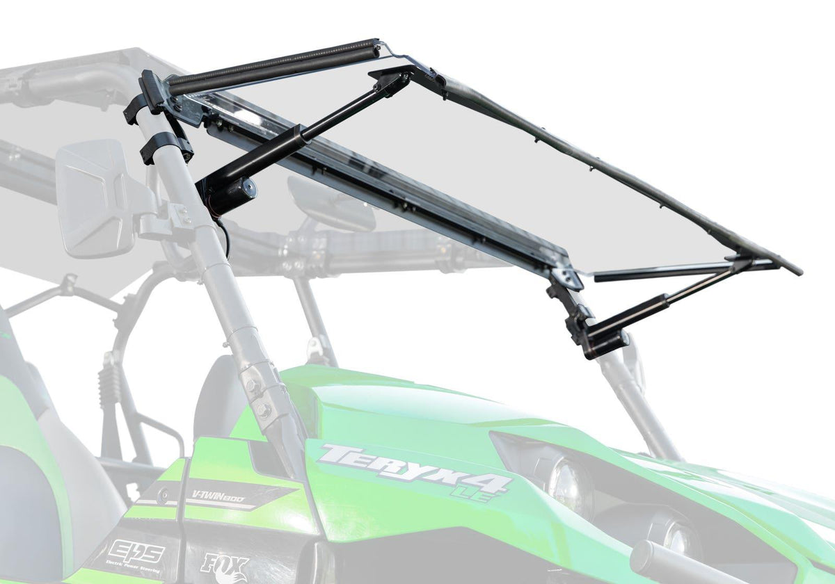 SuperATV MaxDrive Power Flip Windshield for Kawasaki Teryx