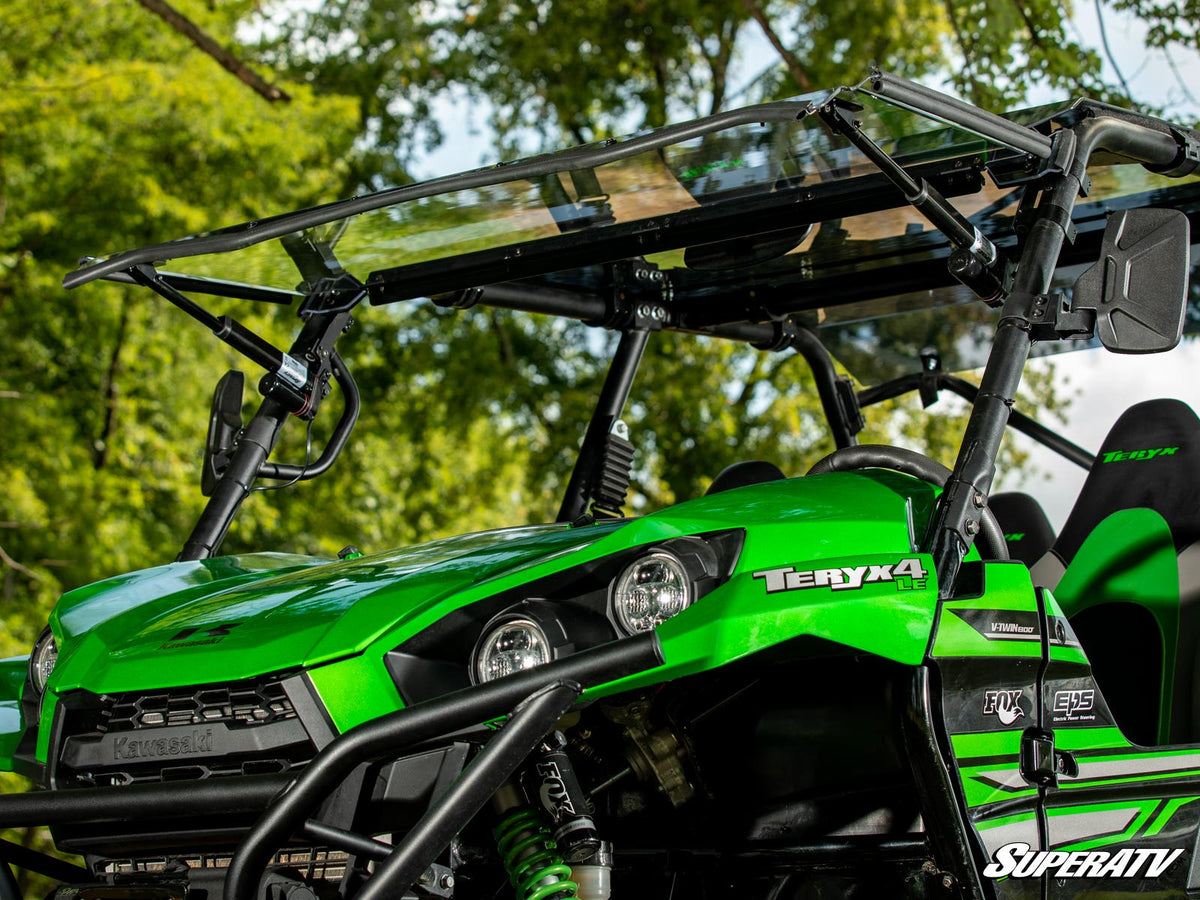 SuperATV MaxDrive Power Flip Windshield for Kawasaki Teryx - image 5
