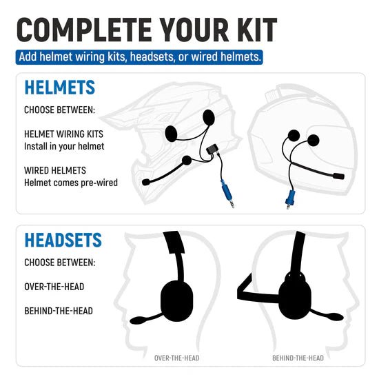 Kawasaki Teryx H2 Complete Rugged Radios Kit with Bluetooth Intercom and Radio - Rad UTV Parts
