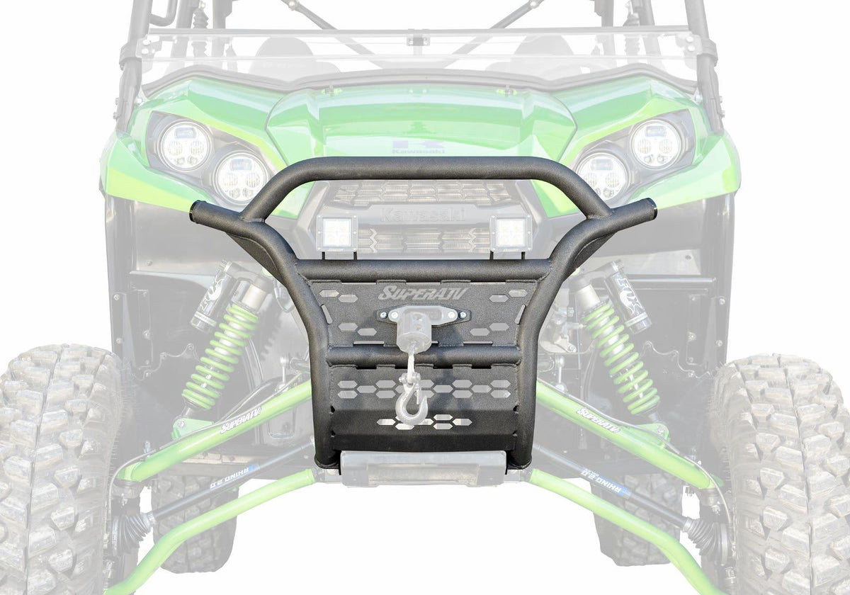 SuperATV Winch-Ready Tubed Front Bumper for Kawasaki Teryx S