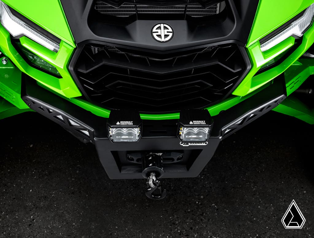 Assault Industries Kawasaki Teryx H2 Winch-Ready Aluminum Plate Front Bumper - image 4