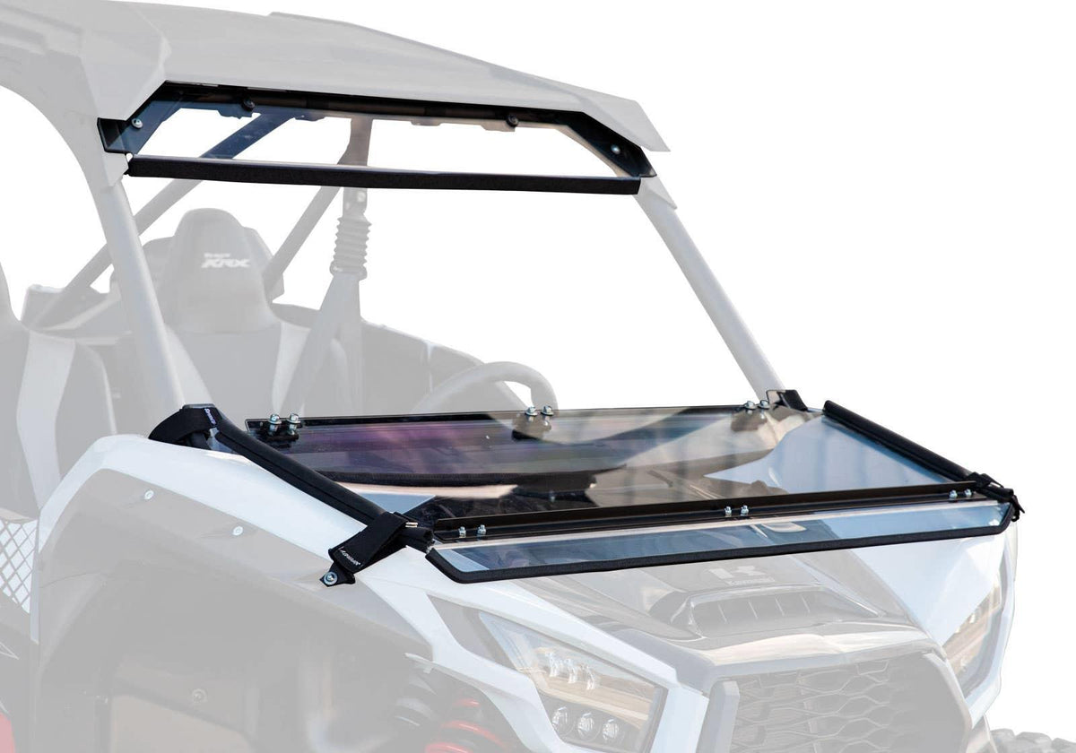 SuperATV Flip Down Windshield for Kawasaki Teryx KRX 1000