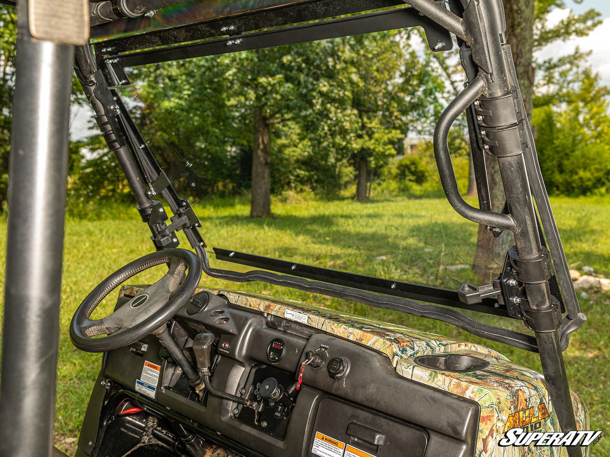 SuperATV Scratch-Resistant Flip Windshield for Kawasaki MULE 4000/4010 - image 6