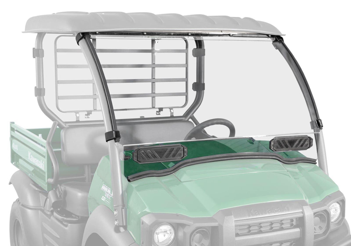 SuperATV Vented Full Windshield for Kawasaki Mule SX