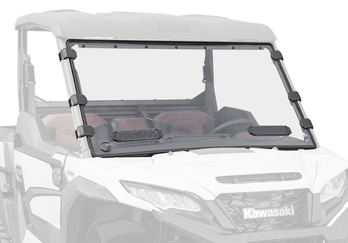 SuperATV Vented Full Windshield for Kawasaki Ridge