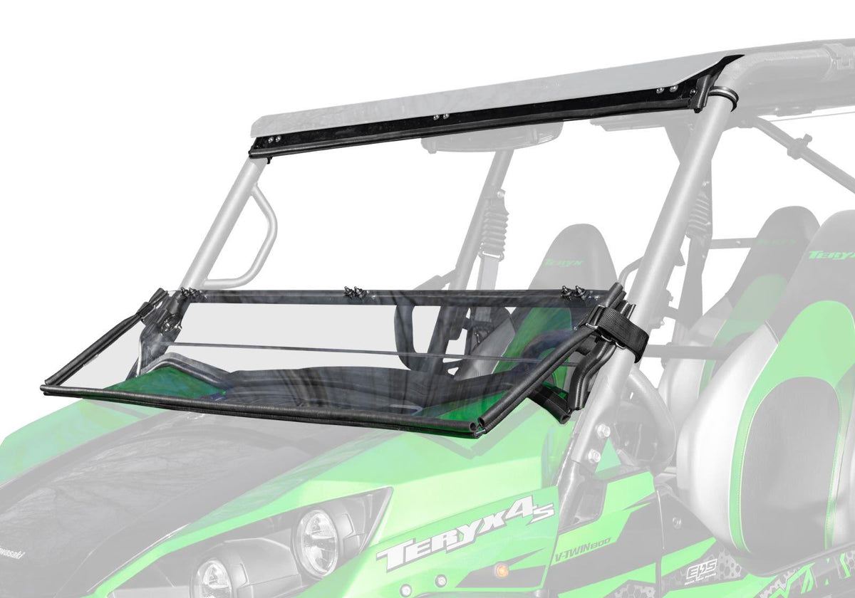 SuperATV Flip Down Windshield for Kawasaki Teryx S