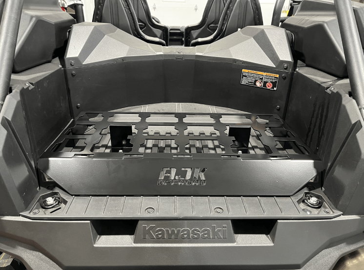 Kawasaki KRX Packout Mount - Subwoofer Compatible — Kawasaki KRX Packout Mount - Subwoofer Compatible by AJK Offroad Installed with no Kits