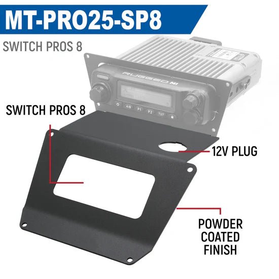 Lower Accessory Panel for 2025 Polaris RZR Pro XP, Pro R, and Pro S Radio Mount - Rad UTV Parts