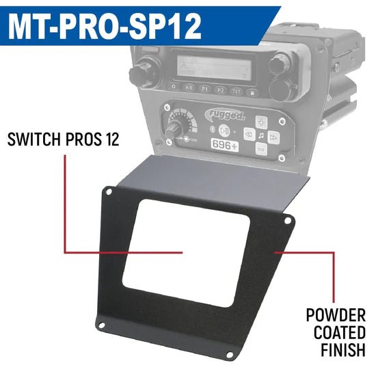 Lower Accessory Panel for Polaris RZR PRO XP, RZR Turbo R, and RZR PRO R Dash Mount Radio and Intercom - Rad UTV Parts