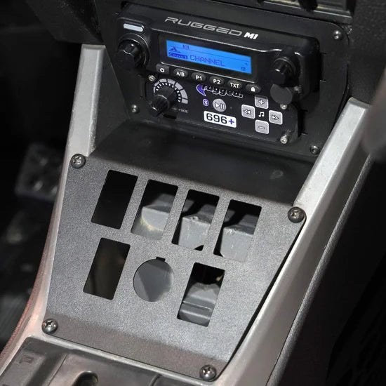 Lower Accessory Panel for Polaris RZR PRO XP, RZR Turbo R, and RZR PRO R Dash Mount Radio and Intercom - Rad UTV Parts