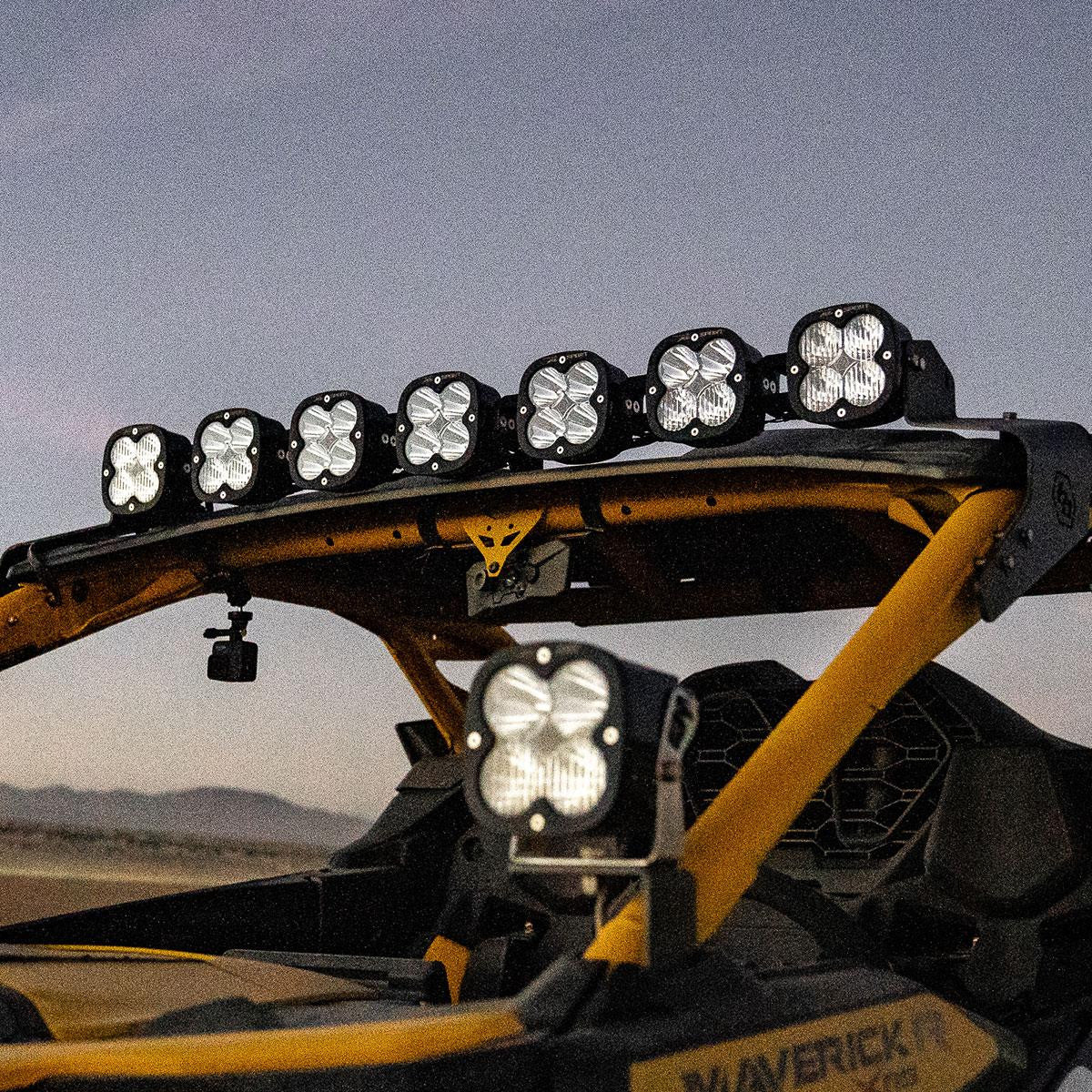 Maverick R 7XL Linkable Roof Light Bar Kit | Baja Designs - Rad UTV Parts