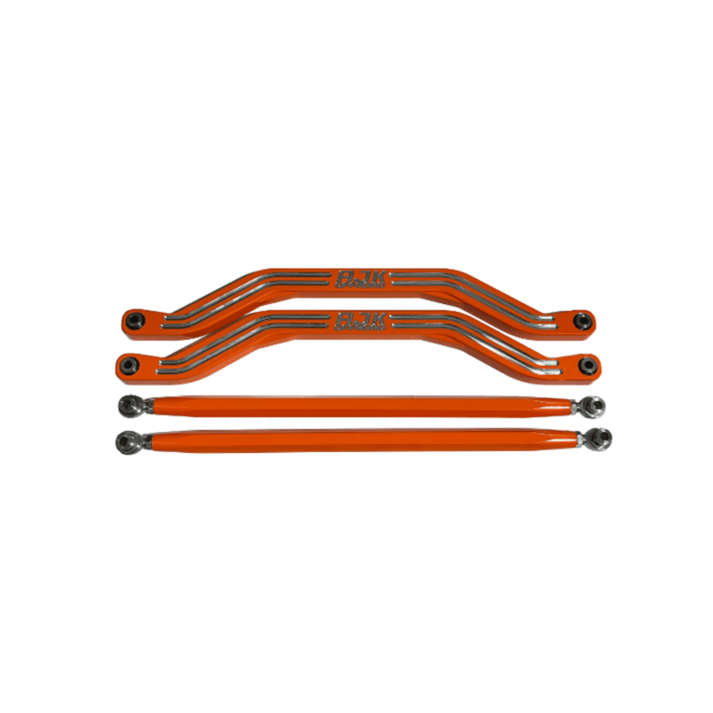Polaris Pro R / Turbo R High Clearance Radius Rods — Polaris Pro R / Turbo R High Clearance Radius Rods by AJK Offroad Orange Both Rods