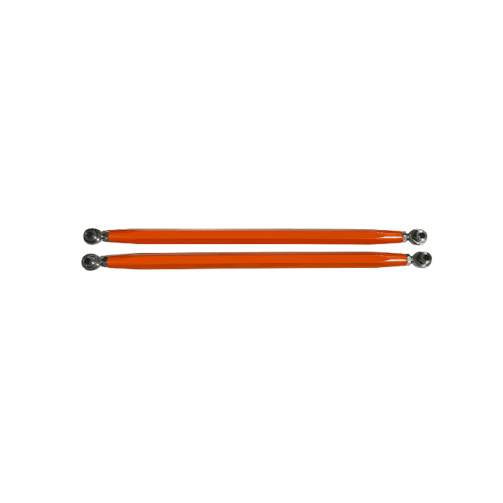 Polaris Pro R / Turbo R High Clearance Radius Rods — Polaris Pro R / Turbo R High Clearance Radius Rods by AJK Offroad Orange Upper Rods