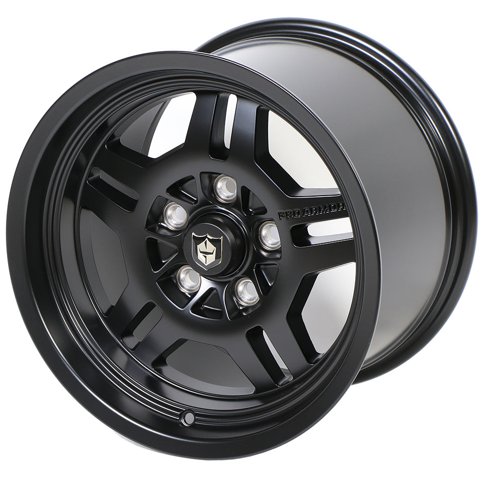 Pro Armor Rally 5 Matte Black UTV Wheels, 5x114.3 β additional view