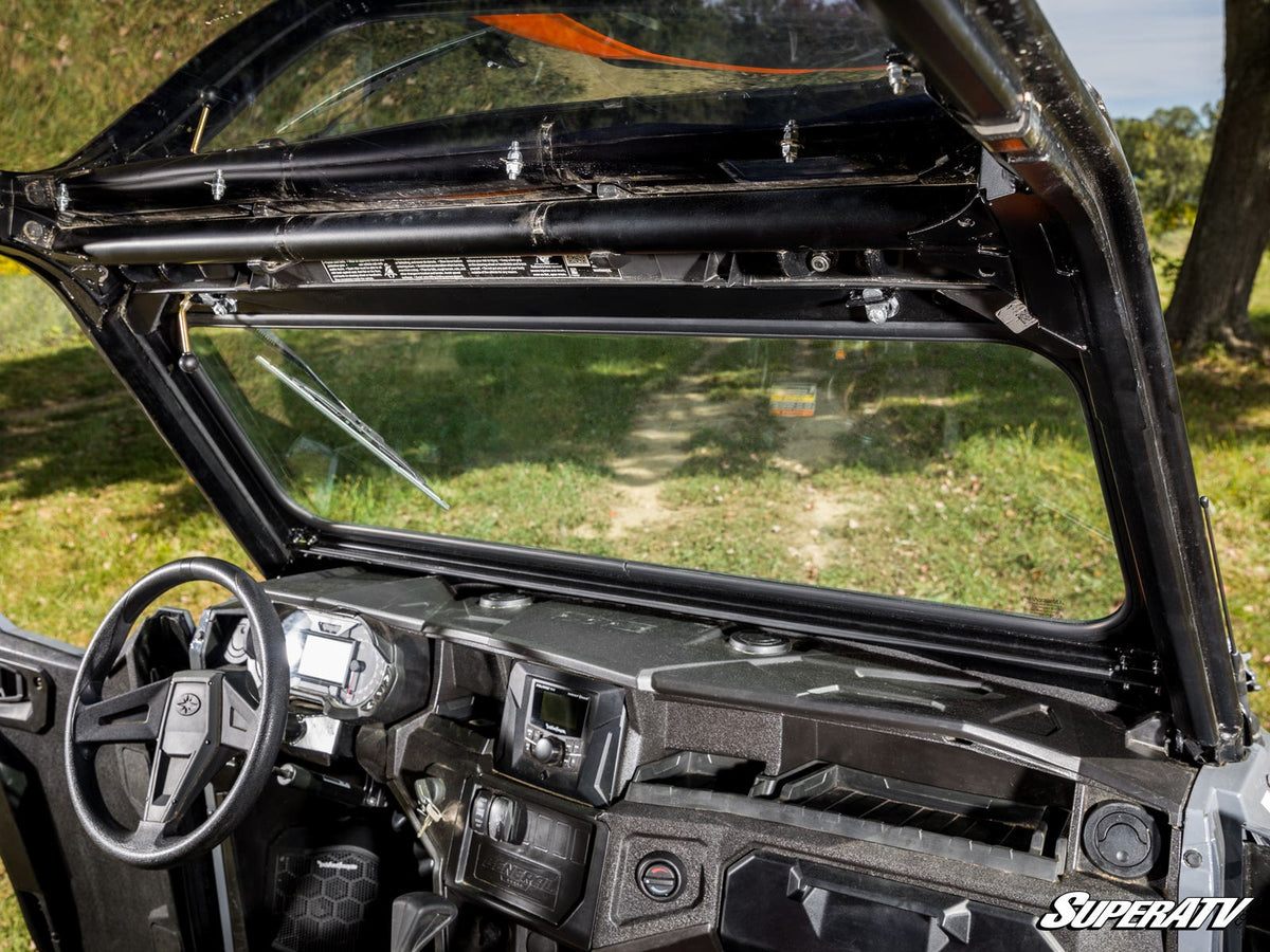 SuperATV Flip-Down Glass Windshield for Polaris General XP 1000 - image 9