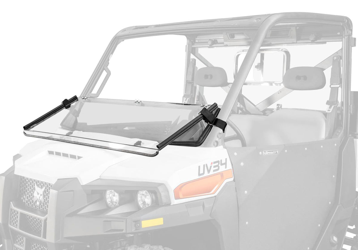 SuperATV Flip Down Windshield for Bobcat UV34