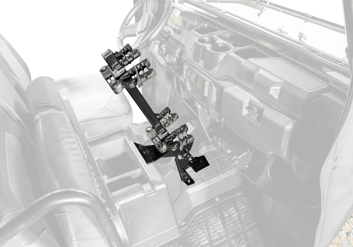 SuperATV Floor-Mounted Gun Holder for Polaris Ranger XP 1000