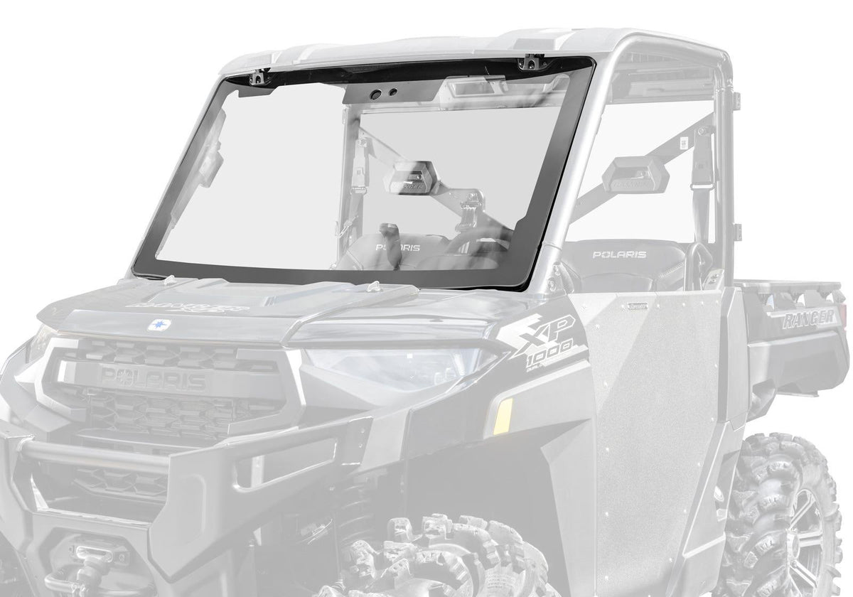 SuperATV MaxDrive Power Flip Glass Windshield for Polaris Ranger XP 1000
