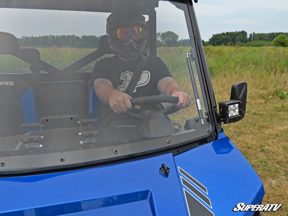 SuperATV Scratch Resistant Flip Windshield for Polaris Ranger XP 570 - image 3