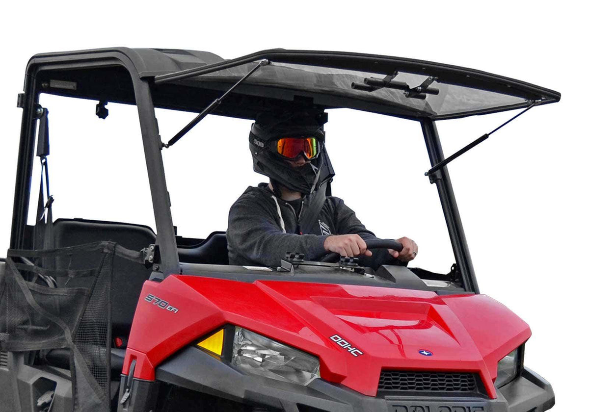 SuperATV Flip Windshield for Polaris Ranger Midsize