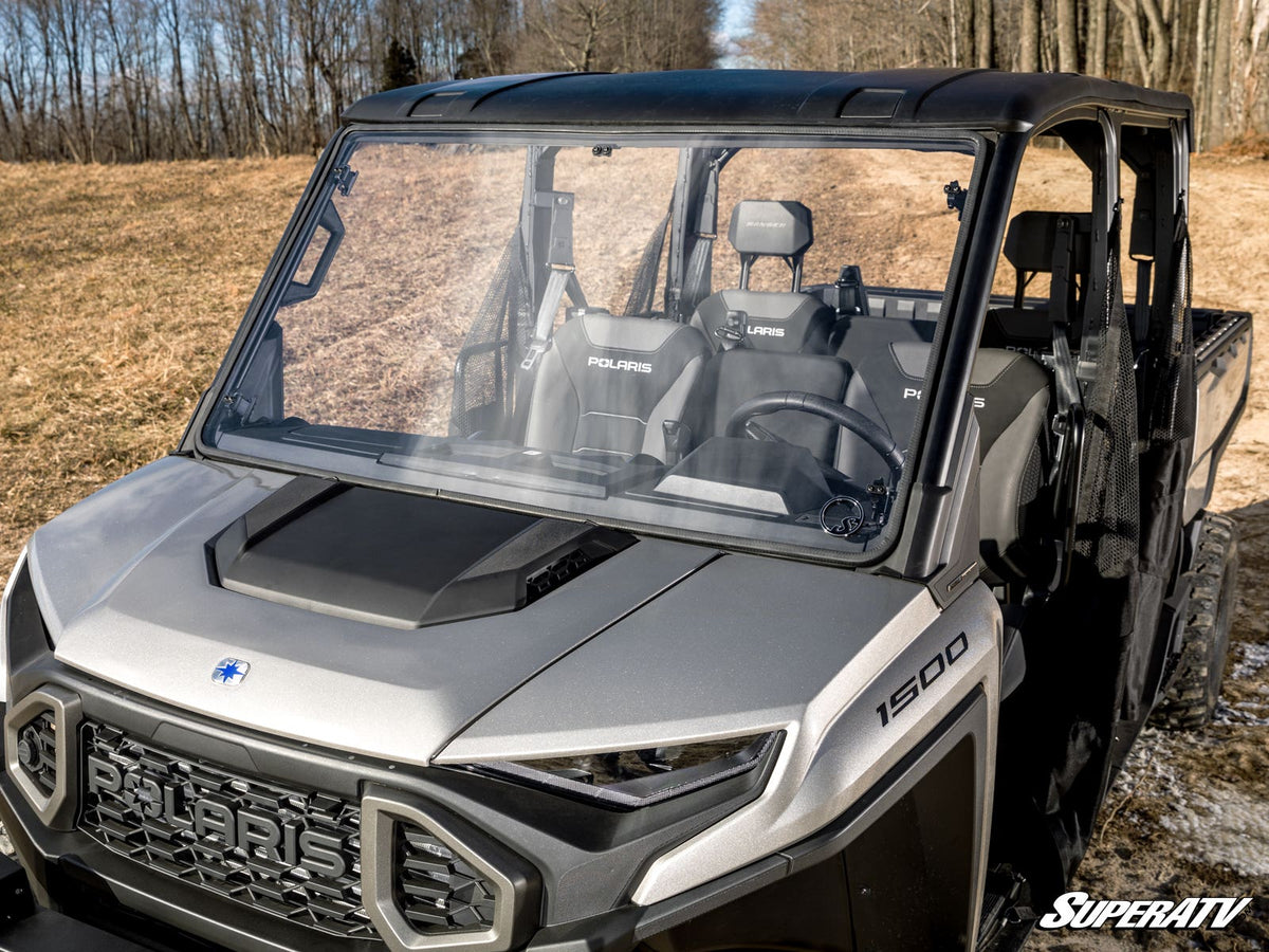 SuperATV Scratch-Resistant Full Windshield for Polaris Ranger XD 1500 - image 5