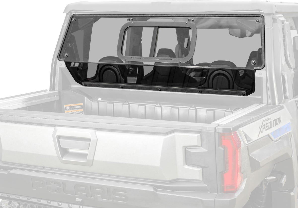 SuperATV Sliding Rear Windshield for Polaris Xpedition XP