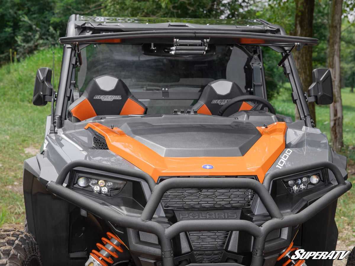 SuperATV Scratch Resistant Flip Windshield for Polaris General - image 3