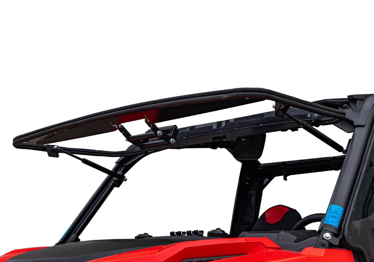 SuperATV Scratch Resistant Flip Windshield for Polaris General XP 1000