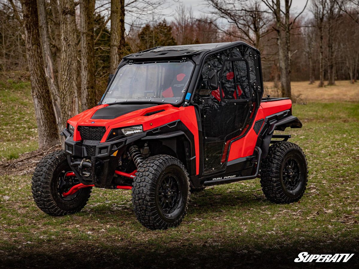 SuperATV Scratch Resistant Flip Windshield for Polaris General XP 1000 - image 2