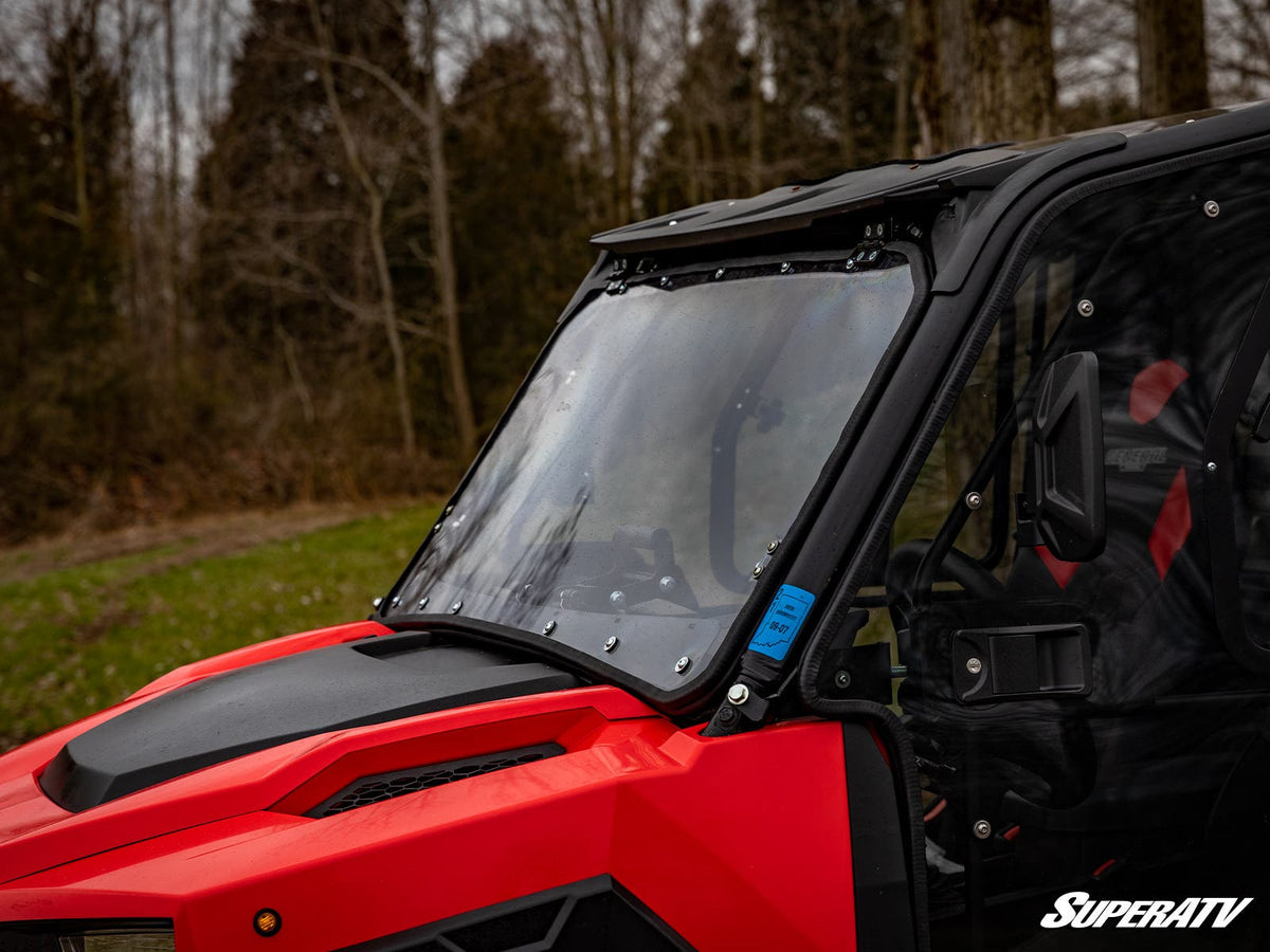 SuperATV Scratch Resistant Flip Windshield for Polaris General XP 1000 - image 3