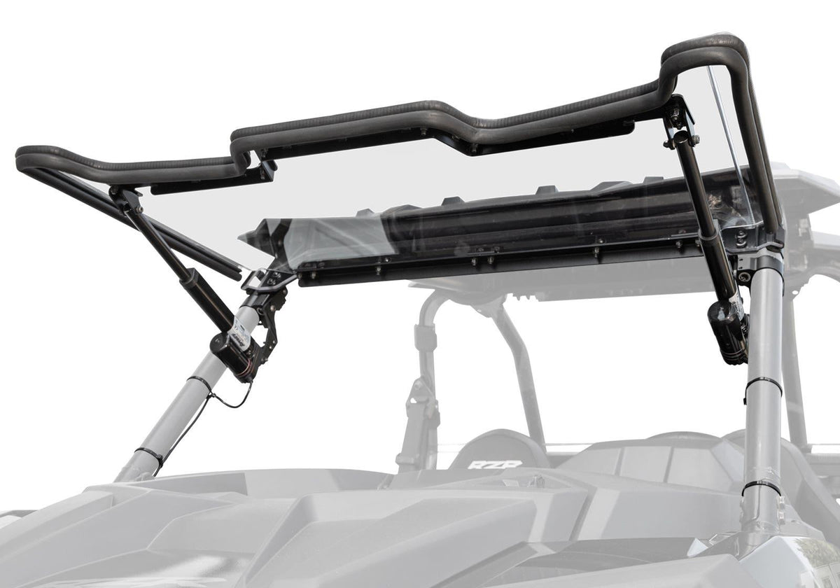 SuperATV MaxDrive Power Flip Windshield for Polaris RZR XP Turbo