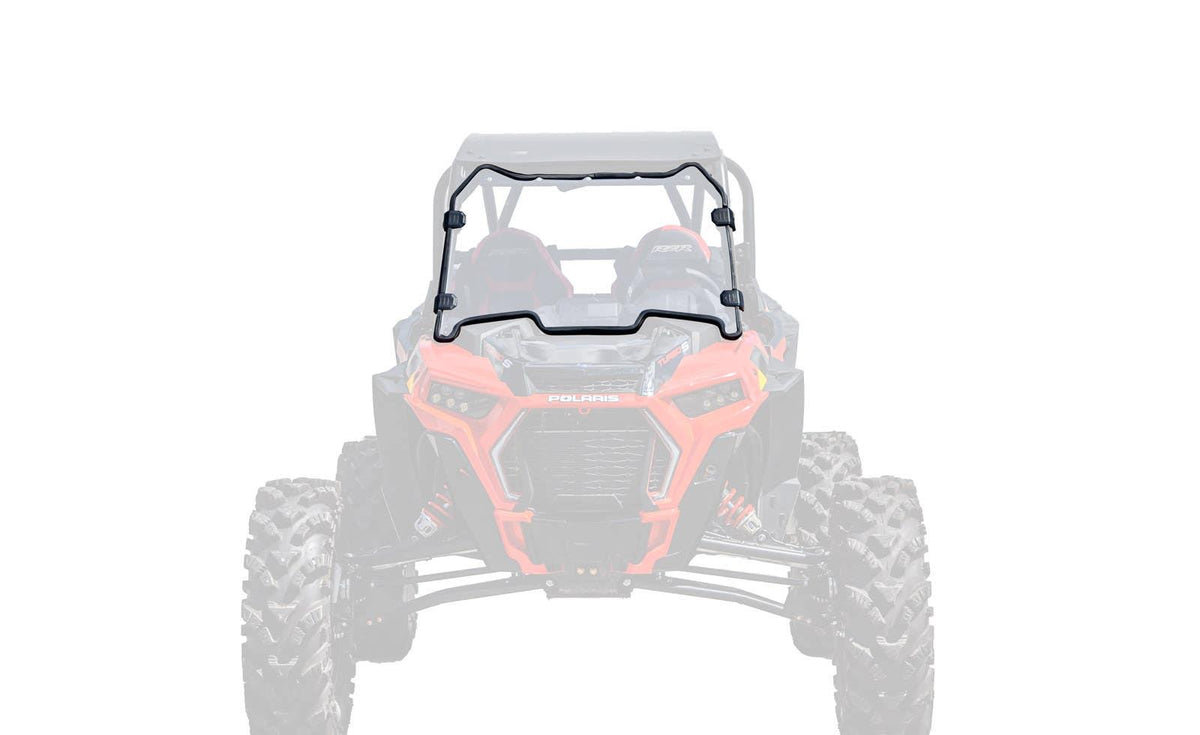 SuperATV Scratch-Resistant Full Windshield for Polaris RZR XP Turbo S