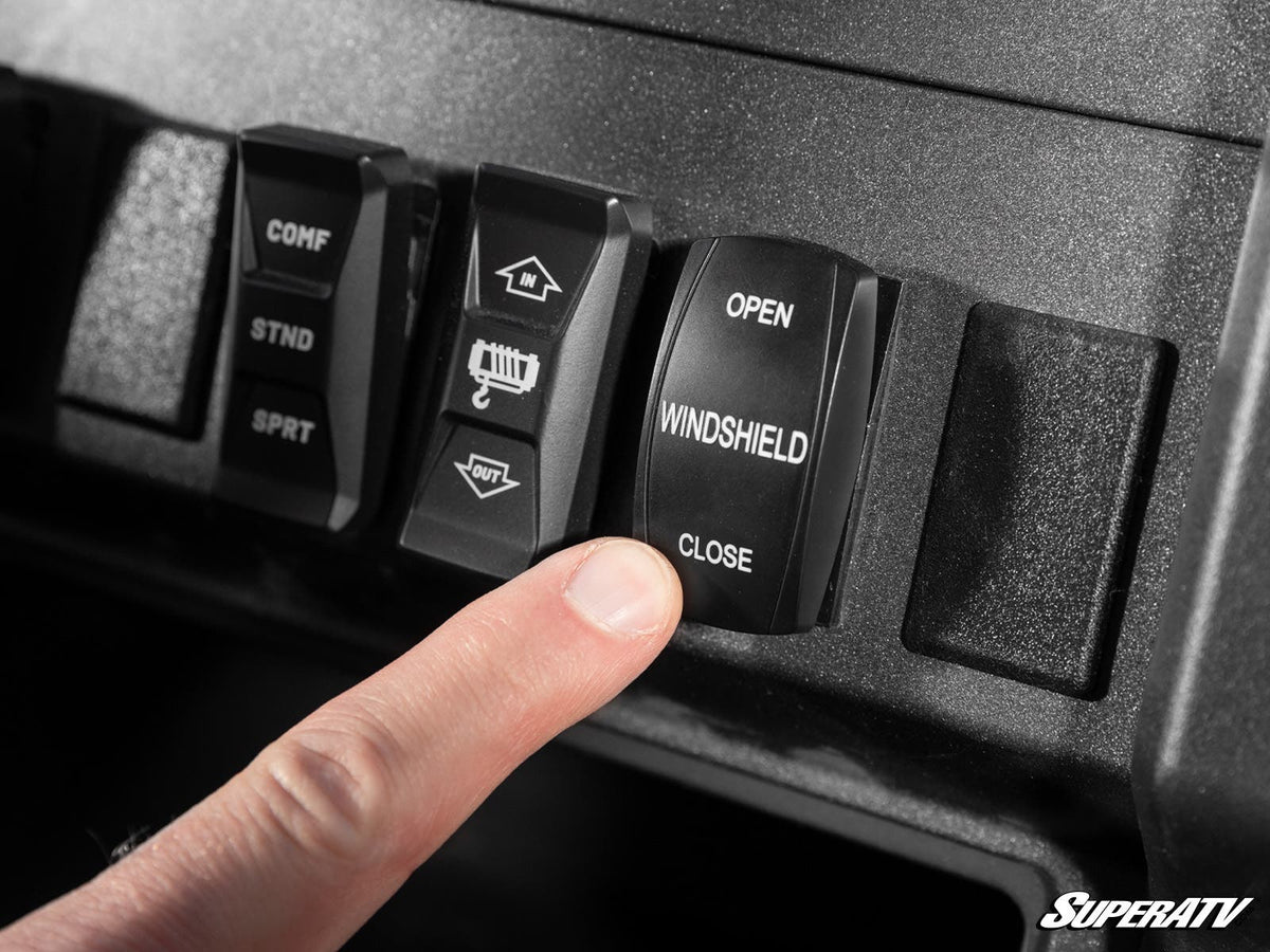 SuperATV MaxDrive Power Flip Windshield for Polaris Xpedition - image 3