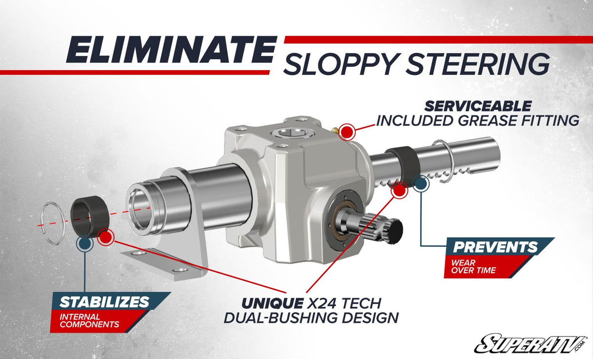 SuperATV RackBoss 2.0 Rack and Pinion for Kawasaki Mule Pro - image 3