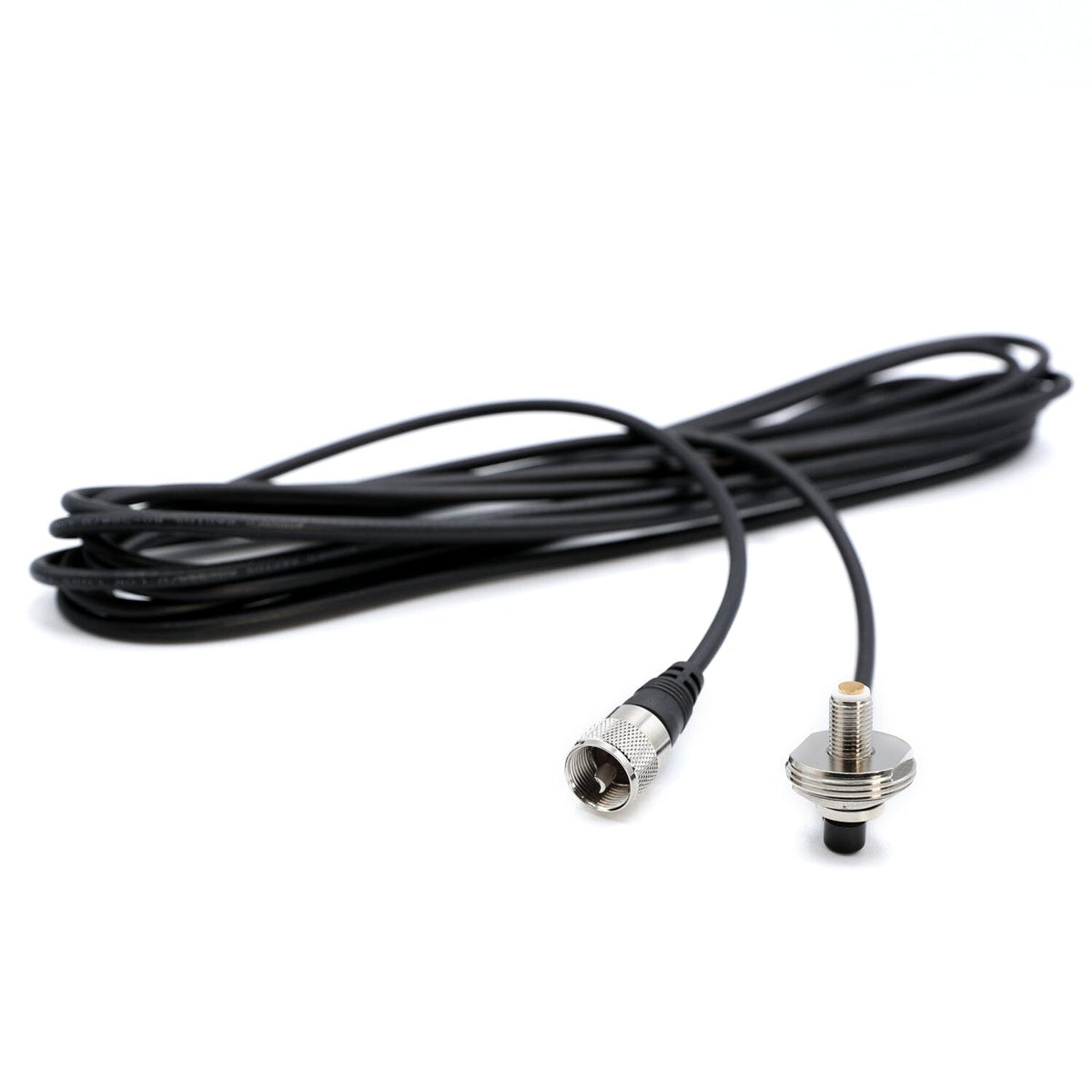 17 Ft Antenna Coax Cable with 3/8" NMO (TM) Thick Mount –